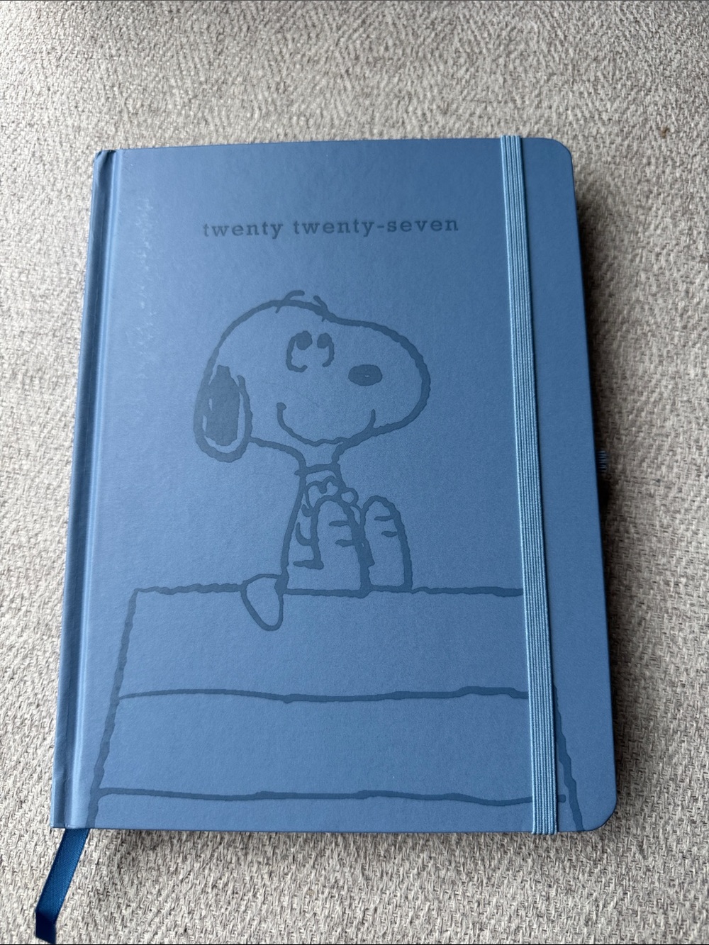 Peanuts Blue Snoopy Hardcover Planner